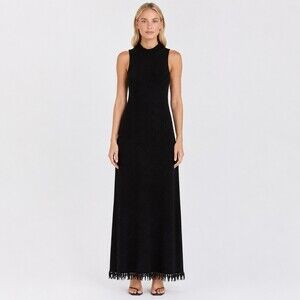 dissh black and white maxi dress Striped Long Dress